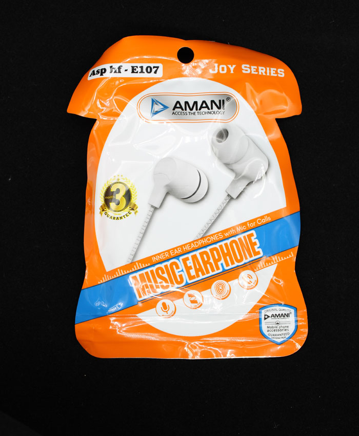 Amani Music Earphone, ASP-HF-E 107 For Mobile