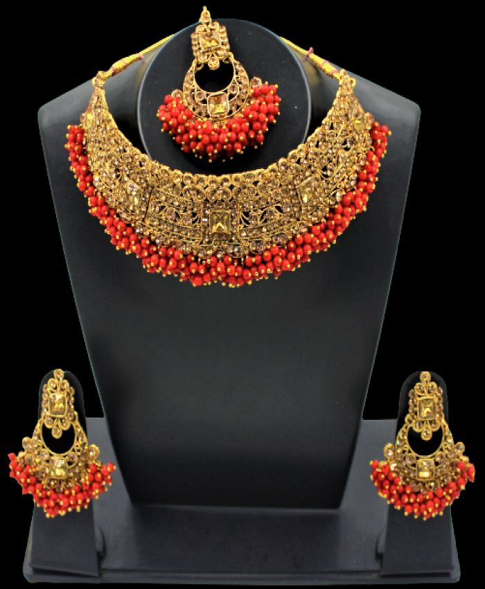 Choker Necklace -Alloy Copper-Plated