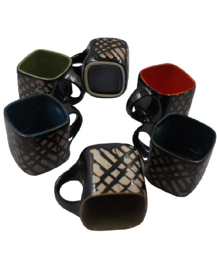 Tea/coffee drinking mugs / Mugs / Mugs, Set Of 6 Mugs