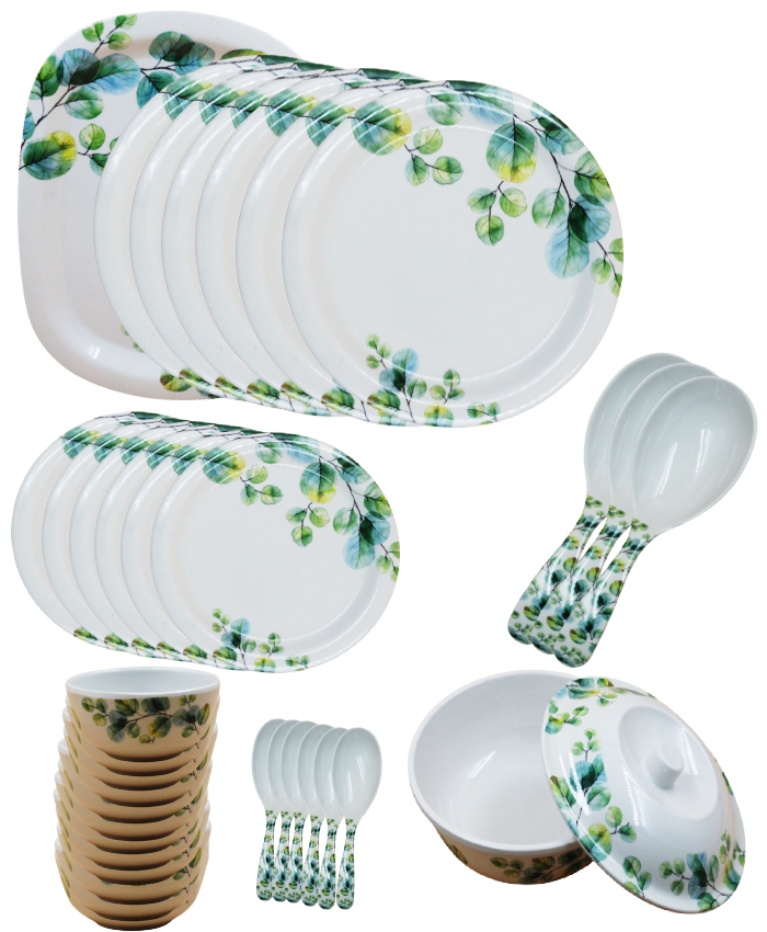 Dinnerware Set / Melamine Dinnerware Set/ Dev Melamine Dinnerware Set, 40 pcs