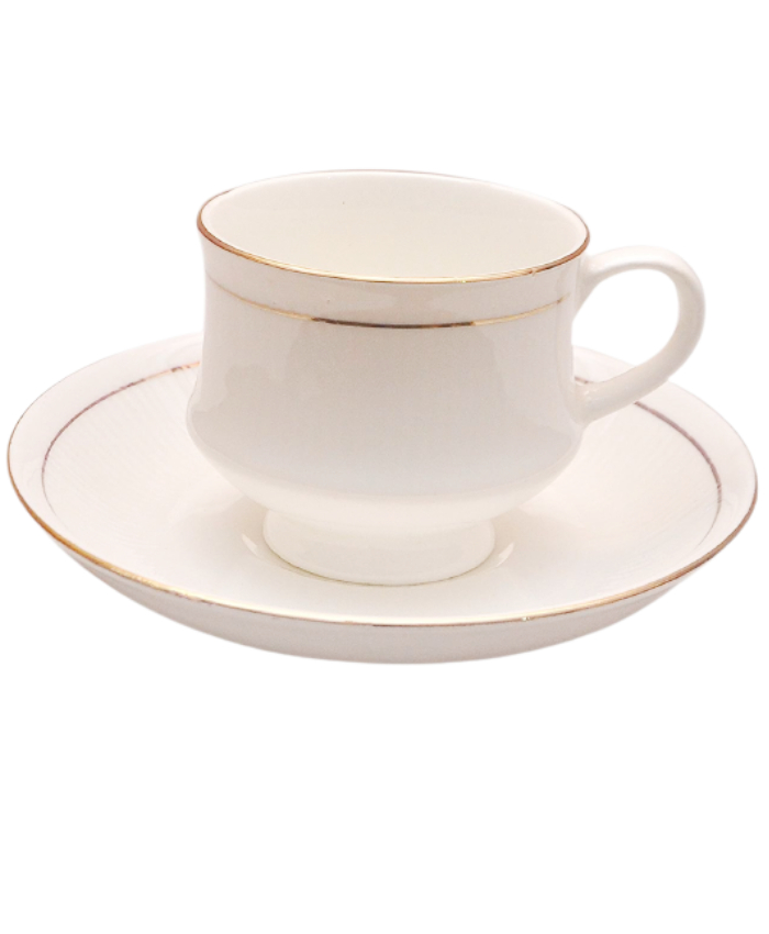 Cup and Saucer / White Craft Cup and Saucer