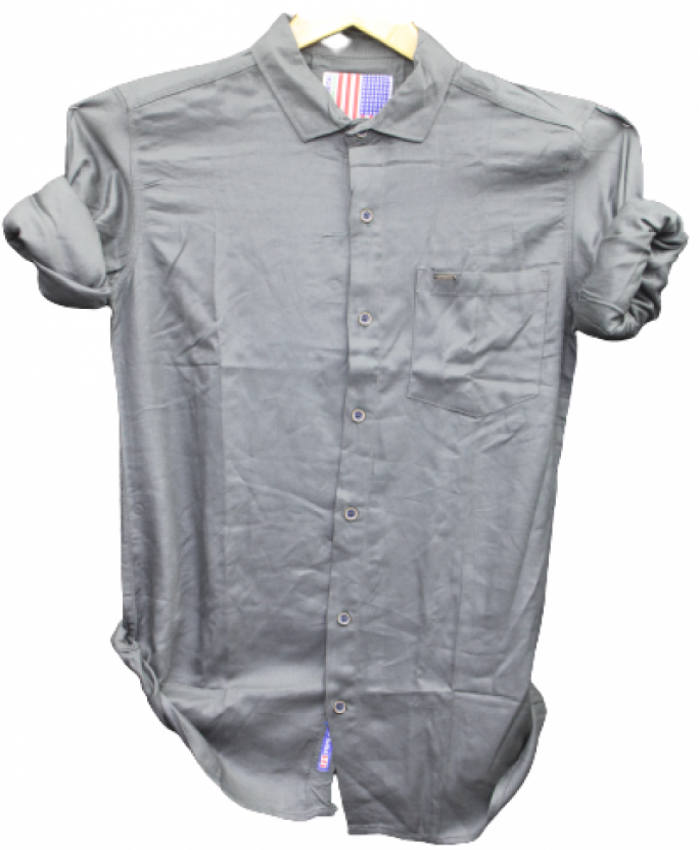 Cotton Shirts Black With rolled up sleeves