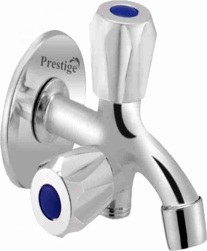Prestige Round Bib Cock 2 way Twin Elbow Valve Faucet