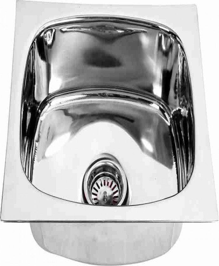 RENVOX 18*16*9 Inches Kitchen Sink Glossy Finish Steel Sink, Vessel Sink (Silver)