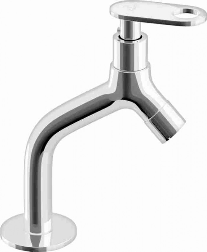 Sink tap PIXAFLO brass pillar cock tap mouth operated 