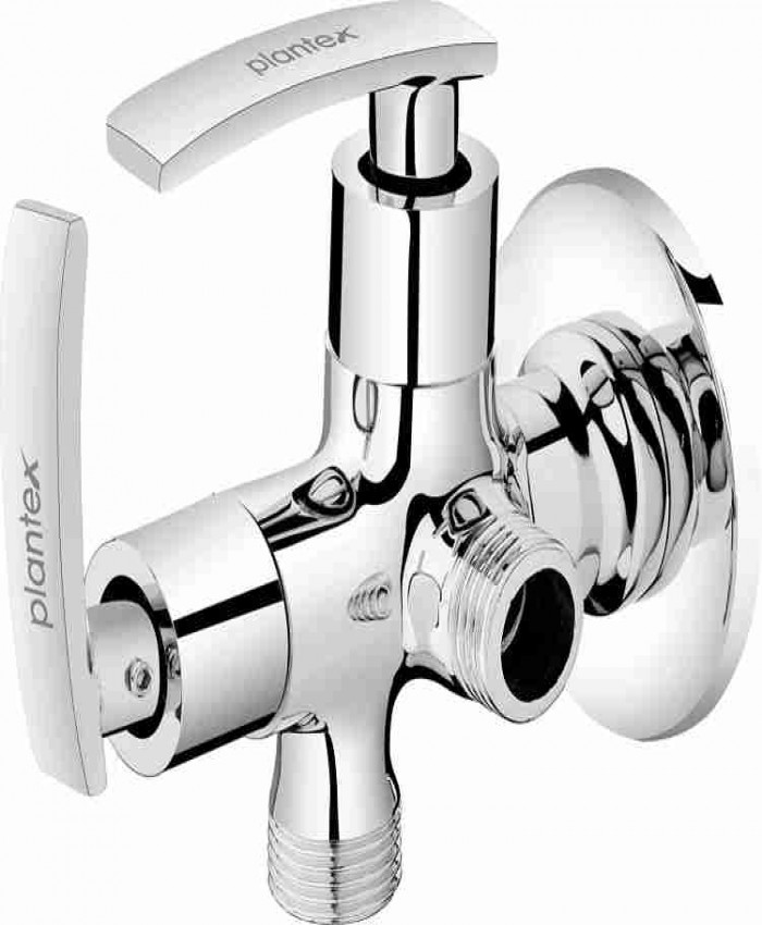 BATHROOM TAP plantex brass COL-10008 2-way angle cock with flange and teflon tape 