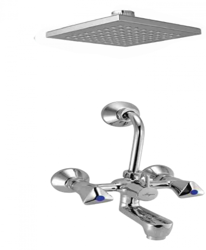 Shower, Mayur Ocich Wall Mixer Bend Pipe - 6 Rain Shower Set