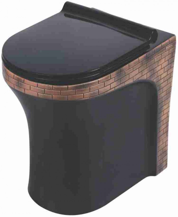 Western Toilet, BM BELMONTE Ceramic Floor Mounted European Water Closet/ Designer Western Toilet Commode