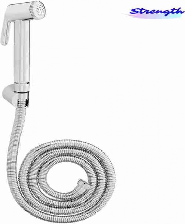  Toilet Taps, Strength -HF- 03 Aqua Supreme ABS Health Faucet With SS-304 Grade 1 Meter Flexible Metal Hose Pipe  